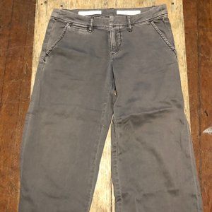 Gray Boho Wide Leg Pant